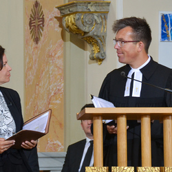 Corinna Szakmary und Friedrich Eckhardt von der evangelischen Kirche Graz predigen unter dem Titel „Getragen bist Du im Geist Gottes“