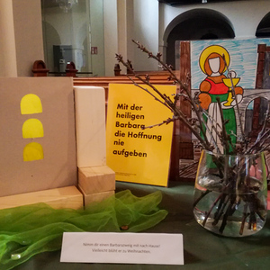 Christine Ornig Station Heilige Barbara in der Pfarrkirche Premstätten