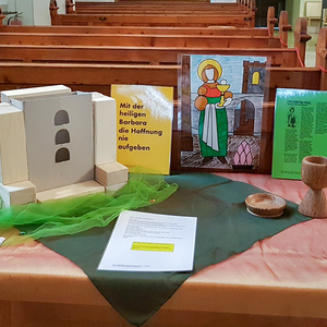 Helga Krenn Station zur Heiligen Barbara in der Pfarrkirche Premstätten