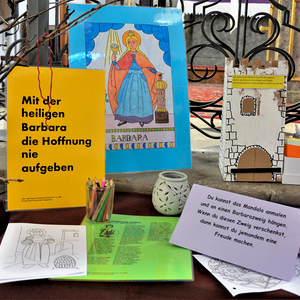 Berta Regier Station zur Heiligen Barbara in der Pfarrkirche Tobelbad