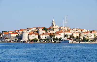 Die Insel Korčula in Kroatien, welche wir am Dienstag aufsuchen.